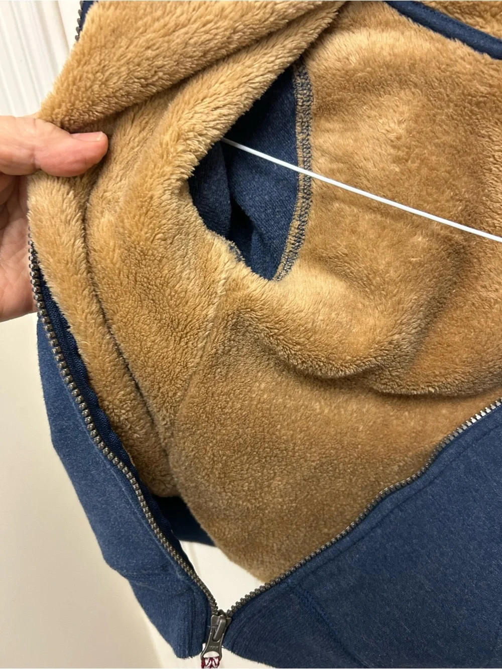 Carters Kids Navy Fleece-Lined Hooded Zip Sweatshirt